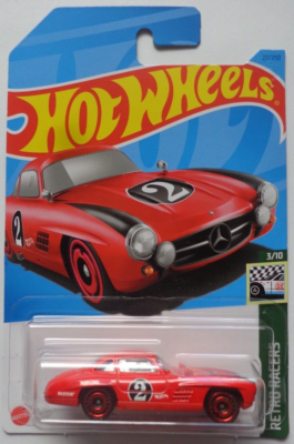 Hot Wheels Mercedes-Benz 300 SL (Red) 3/10 Retro Racers 2023-27/250 (Short Card) - COMES IN A