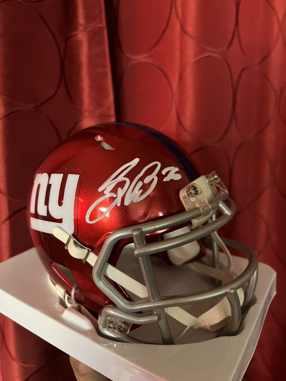 Saquon Barkley  NY Giants signed autographed mini football helmet Becket COA