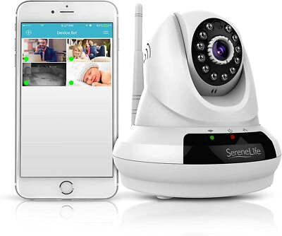 Serenelife Wireless IP Home Security Camera  HD 720p Wifi Cloud Cam 2 way Audio