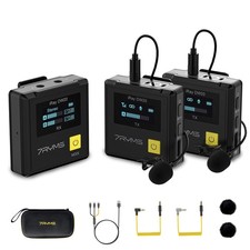 iRay DW20 Wireless Lavalier Microphone with Intelligent Denoise, Digital/Anal...