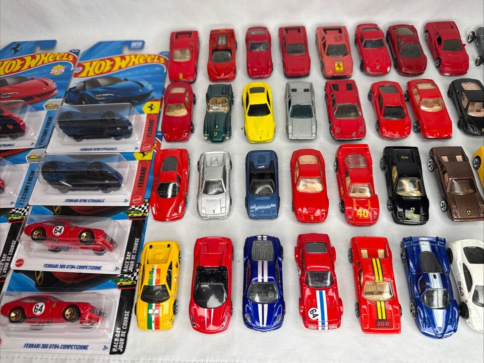 Loose Ferrari Diecast Lot Hot Wheels Matchbox – F40 Enzo 458 Rare Mix - Image 3 of 4