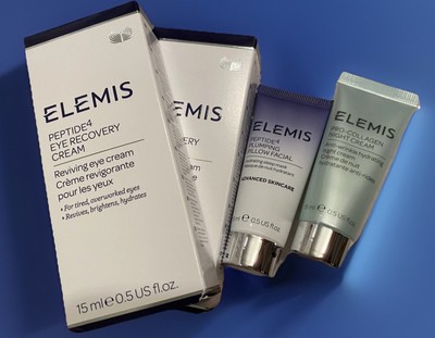 ELEMIS Bundle Lot 2 Peptide4 EyeRecovery Creams Full Sz & 2 Travel Sz Skincare 