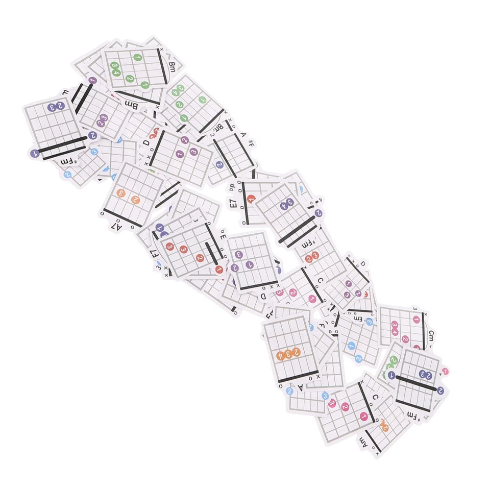 57 Pcs Partition D'entraînement Aux De Guitare Chord Trainer - Photo 3/4