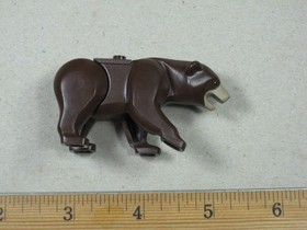 Genuine LEGO&reg; Dark Brown Bear Animal Minifigure from 4438 4440
