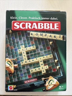 Scrabble Kompakt Mattel 52349   vollständig & unbenutzt   Reisespiel
