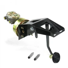 1953-1956 Ford Truck 9 Power Brake Pedal Kit ST ADJ Disc/Drum 3" Rubber Pad