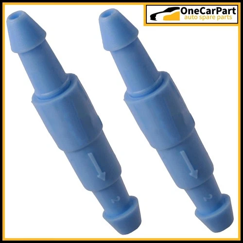 2 x One Way/Non Return Valves for 4 - 5mm Windscreen Washer Pipes Brand