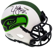 Jim Zorn Signed Seattle Seahawks Lunar Eclipse White Speed Mini Helmet MCS Holo