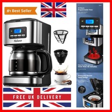 Coffee Maker, Filter Coffee Machine with Timer, 1.5L Programmable Drip Coffee...