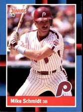Mike Schmidt 1988 Donruss #330 Philadelphia Phillies FREE SHIPPING AutographDen