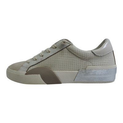 DOLCE VITA Women's Zina Plush Sneakers, Off White, 7 Medium US