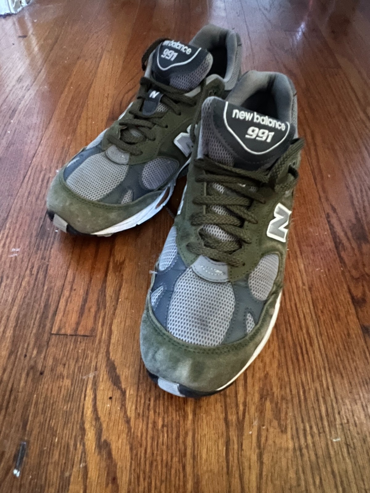 New Balance 991, Made in England, Green, Men's Size 10.5