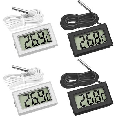 LCD Digital Thermometer Temperatur Tester mit Externem Sensor Kühlschrank Aqu...