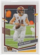 2023 Donruss Clearly Sam Howell Washington Commanders #50