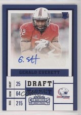 2017 Panini Contenders Draft Picks Ticket Blue Foil Gerald Everett #170 Auto u4w