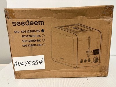 SEEDEEM Toaster 2 Slice, Stainless Steel Bread Toaster