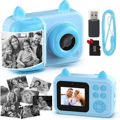 HUIJUTCHEN Kinder Kamera Spielzeug für Kleinkind, Kinder Digitalkamera Sofortbild HD