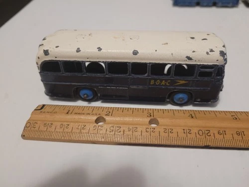 Vintage 1960s Dinky Toys Meccano Blue BOAC 283 Bus British Overseas Airway Corp