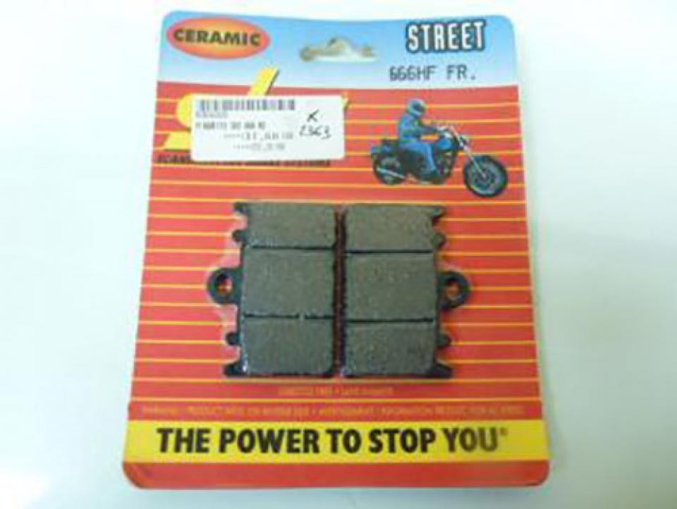 Plaquette de frein SBS 666HF avant ou arrière en céramique pour moto Kawasaki ZXR 400