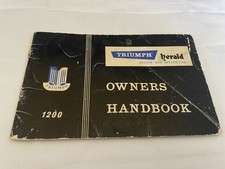 Triumph Herald Owners Handbook Triumph Herald Owners Handbook