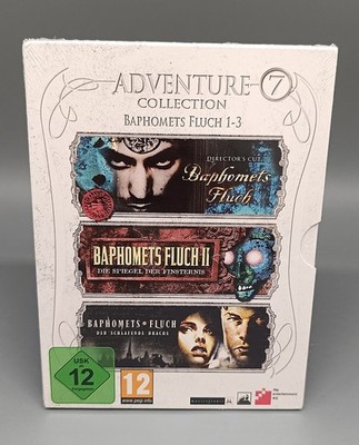 Baphomets Fluch 1-3 Adventure Collection 7 PC - BRANDNEU IN FOLIE SEALED