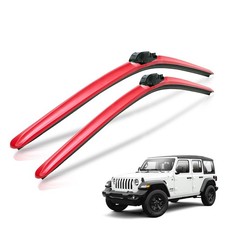 Clix Wipers Jeep Wrangler & Gladiator (16"/16") Red Windshield Wiper Blades, ...