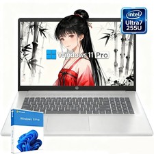 HP 17" Laptop AI PC Touch Backlit Win11Pro 5.2GHz Ultra 7 255U UpTo 64GB RAM 4TB