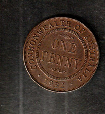 Australia Penny Coin George V 1932  Good VF  KM23   (A5-0123) COMBINE OFFERS