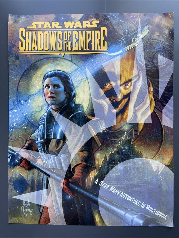 STAR WARS SHADOWS OF THE EMPIRE SELL SHEET POSTER 1996 8.5" X 11" EXCELLENT