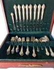 Gadroon Sterling Silver Gorham English Silver In Box 46 pcs Set