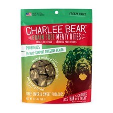 Natural Beef Liver Sweet Potato Meaty Bites Dog Treats 2.5oz Made in USA