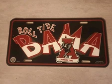90s Vintage Alabama Crimson Tide License Plate