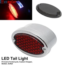 Motorcycle Cat Eye Rear Brake Tail Light Stop Lamp for Chopper Bobber Cafe Racer