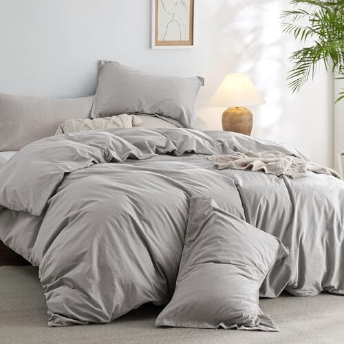 Comforter Set Size Grey Stone Color - Cotton Queen 05 - Grey Stone Color-image