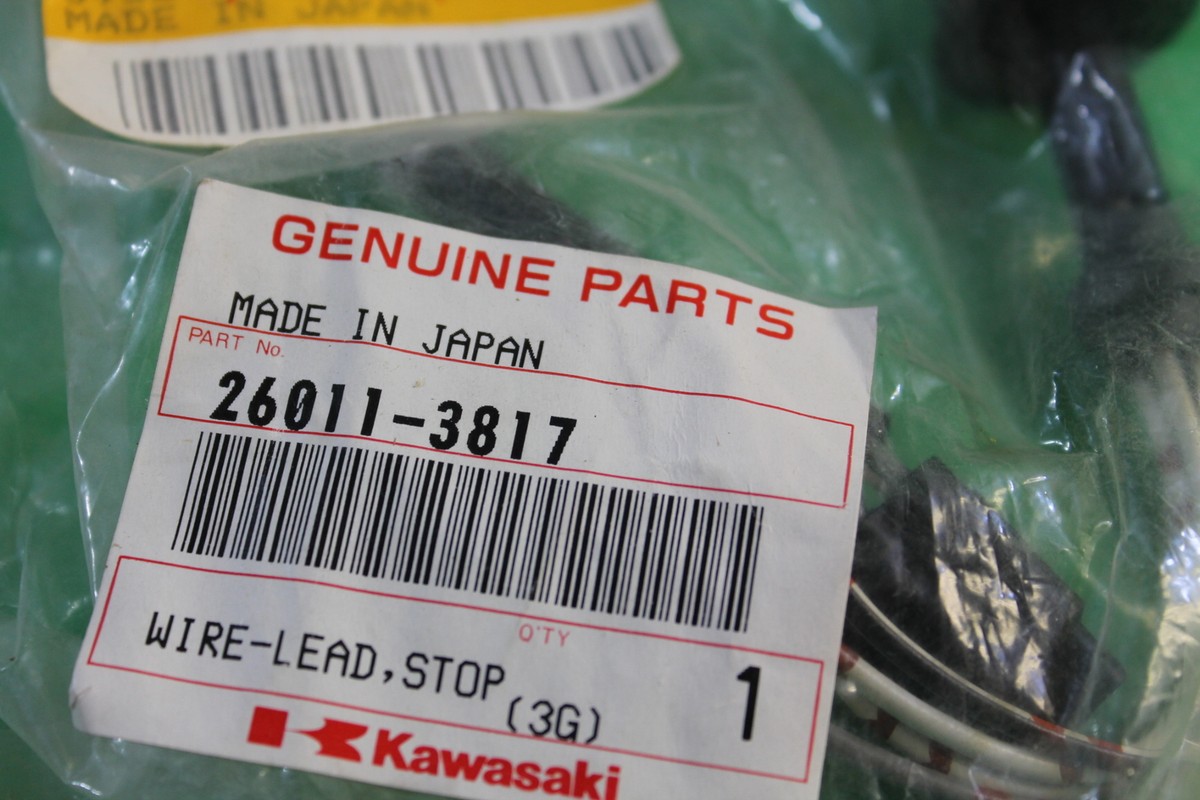 トリック2,3,4,5 KAWASAKI 26011-3817 WIRE-LEAD,STOP SWITCH for sale online | eBay