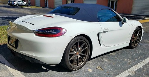 Porsche Boxster 981 2013-16 GT4 Style Ducktail Rear Wing Spoiler MADE in USA NEW - Picture 5 of 21