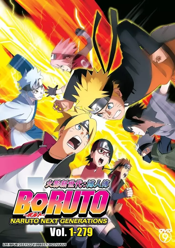 DVD BORUTO NARUTO NEXT GENERATIONS Vol 1 279 English Sub All