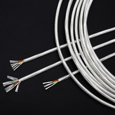0.15-0.5mm  2-6 Cores Multi-Core PTFE Silver Plated Shielded Cable Shielded Wire