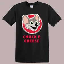 Chuck E Cheese Restaurant Men's Black Size S-5XL