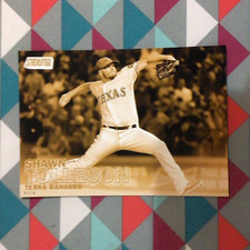 SHAWN TOLLESON #138 Rangers 2016 Topps Stadium Club 5X7 Gold Version 07/10 Made
