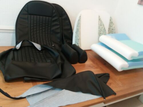 triumph spitfire 1500 SEATS- covers + Foam kit.Fits recline & headrests..1973-81 - Picture 3 of 9