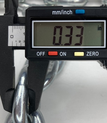 Zinc Galvanized Two Short Chains Total 2Ft Weight 2 Lb - Picture 7 of 12