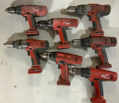 Milwaukee Cordless Drill Lot of 7 drills | eBay