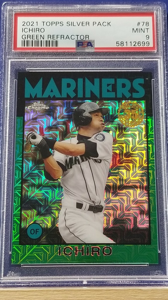 小物 ICHIRO Ichiro - 2021 Topps Silver Pack Green Refractor PSA 9 #74/99