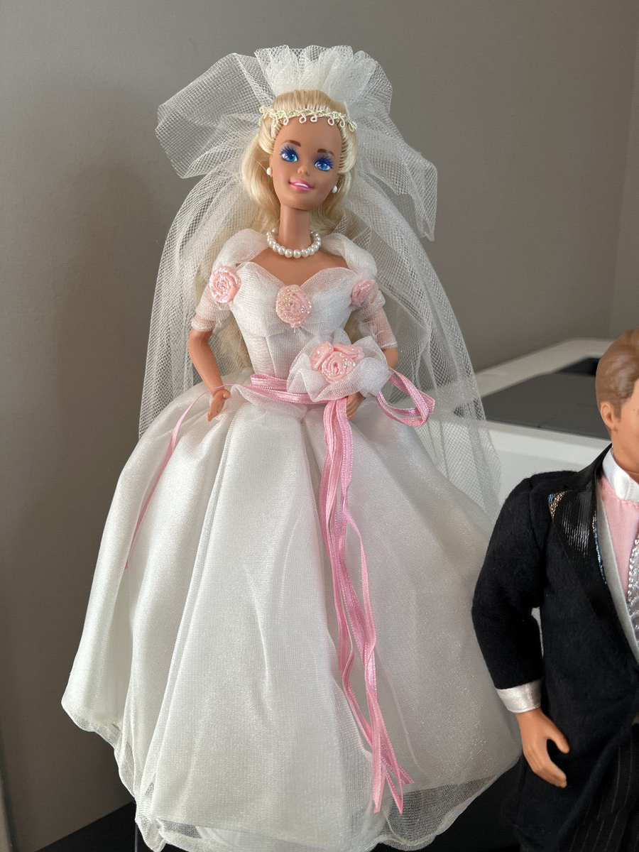 1993 Mattel Barbie Wedding Fantasy Bride and Groom Dolls | eBay