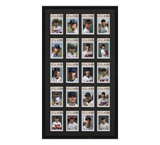 BGS Graded Card Frame Display Holds (20) Slabs Baseball, UV Protection optional