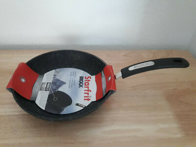 Starfrit The Rock Aluminum 9.5'' Fry Pan - Black / White - Brand New