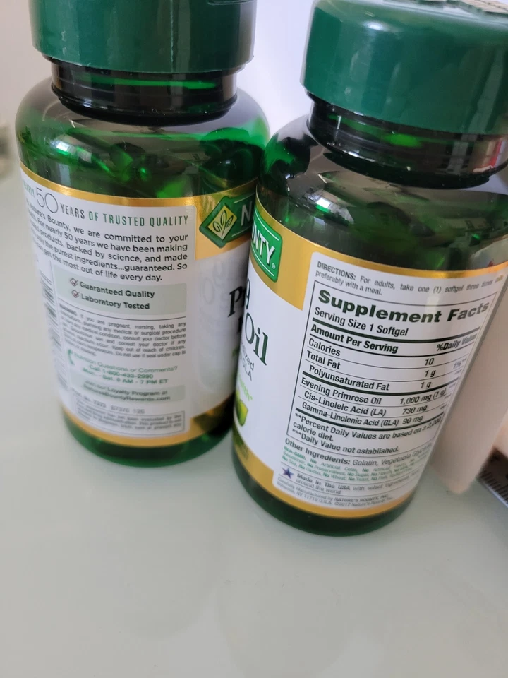 Nature's Bounty  Evening Primrose Oil Supplement-60 Softgels (2PK BUNDLE) - Image 3 of 4