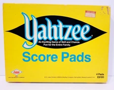 Vintage Yahtzee Score Pads 1973 With Original Box by Milton Bradley Co. E6100