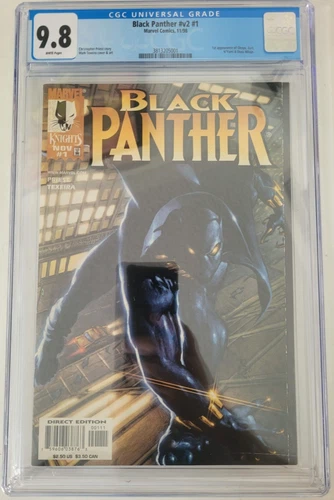 BLACK PANTHER #1 CGC 9.8 GRADED 1998 1ST APPEARANCE DORA MILAJE! OKAYE! NAKIA!